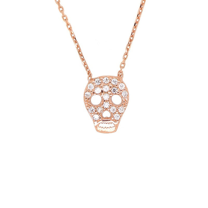 Pave Skull Necklace