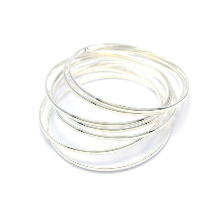 Silver Tone Bangles